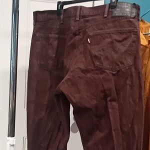 Men's Levi Strauss Size 44×32 Maroon Jeans